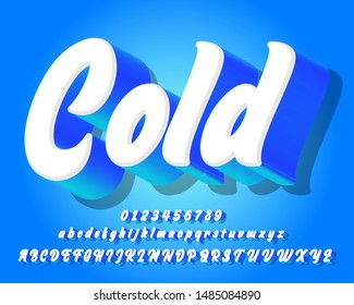 Realistic 3D script text style