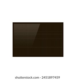 Realistic 3D solar panel. Energy sources