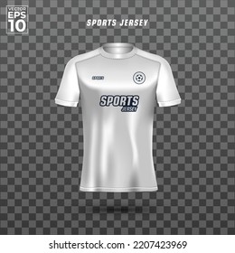 Realistic 3D Sport jersey mockup template vector illustration