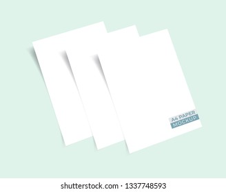 Realistic 3D stacks paper mockup