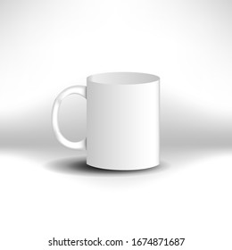 Realistic 3D three mug Template Logo Design Emblem Isolated , flyer Background Tranparant classic Simple Tea Cup Mockup
