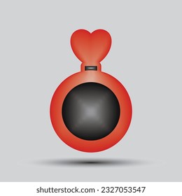  Vector de amor de 3 d valentinas realistas