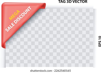 Realistic 3d vector Best choice, order now, special offer, new and big sale banner. Red ribbon, tags and stickers. Vector illustration.