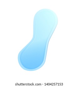 Realistic 3d Vector Feminine Super Thin Sanitary Towel or Daily Pad Isolated on Empty Copy Space. Advertisement for Hygiene Natural Products Everyday Use. Comfort and Protection Illustration