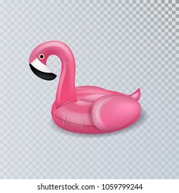 Realistic 3D Vector Pink Flamingo Float  Inflatable Swimming Pool.