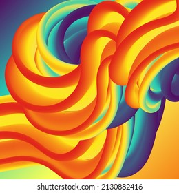 Ola 3d realista. fondo vectorial abstracto. diseño para presentación o publicidad.