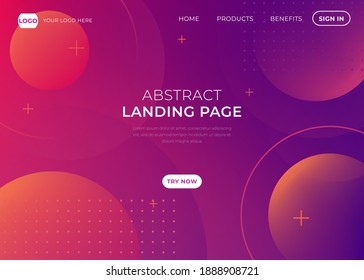 Realistic Abstract 3D Poster with Fluid Shapes on Colorful Background . Isolated Vector Elements