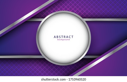 Realistic Abstract Background with Silver and Violet Color