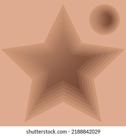 Realistic abstract background, star texture with soft brown color
