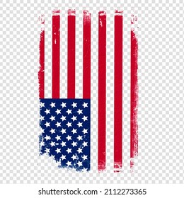 Realistic abstract flag on a transparent background.