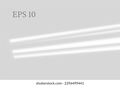 Realistic abstract stairs shadow. Multiply Overlay effect. Long shadow light on wall or floor. Mesh gradient scenes of natural lighting. Natural background for design. Vector illustration.