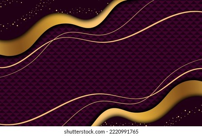 Realistic abstract wave luxury background