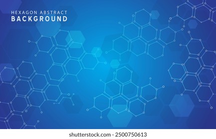 Realistic Abstracts Geometric Background with Hexagonal Shape