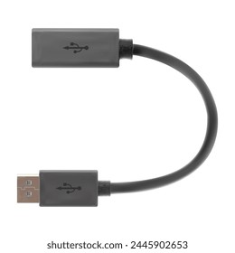 Realistic adapter  isolated on white background. 3d adapter