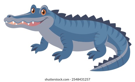 Realistic Alligator Vector Illustration for Wildlife Designs