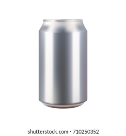 Realistic aluminium can vector illustration