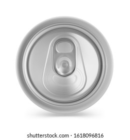 Realistic aluminum can mockup. Vector illustration isolated on white background. Can be used for beer, water, soda, energetic, etc. Easy to use for presentation your product, idea, design. EPS10.	