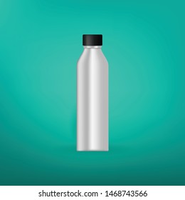 Realistic aluminum can template Vector.