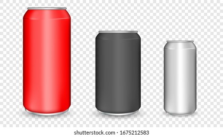 Aluminum Drink Can Template Blank Packaging Stock Vector (Royalty Free ...