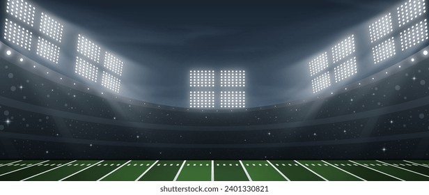 Realistic american footbal field vector design in eps 10