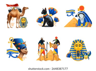 Realistic Ancient Egypt Element Collection
