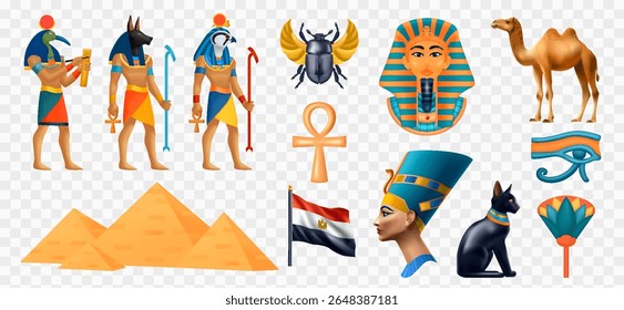 Realistic Ancient Egypt Element Set