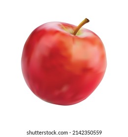 realistic apple vector illustration for product packaging and banner design,ads templet