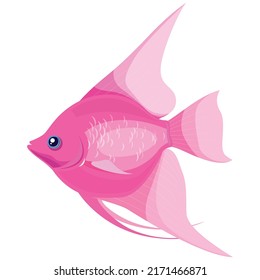 Realistic Aquarium Fish Vector Illustration