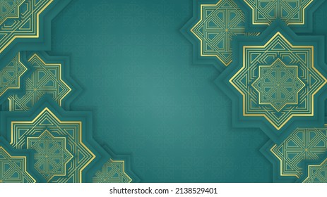 Realistic Arabic Ornamental Background. - Vector.