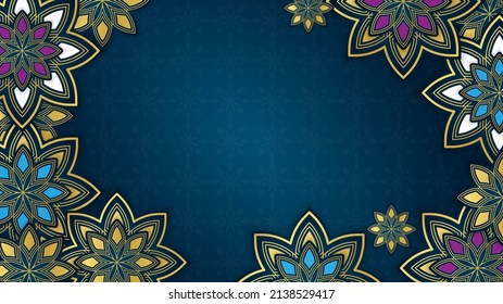 Realistic arabic ornamental background. - Vector.