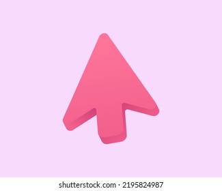 Realistic arrow 3d icon design illustrations. 3d render vector design concept