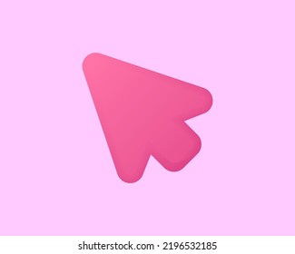 Realistic arrow 3d icon design illustrations. 3d render vector design concept