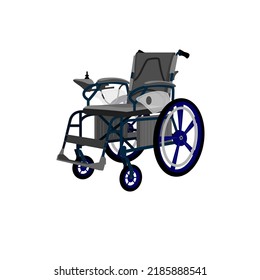 realistisches Vektorgrafik-Bild für Rollstuhlfahrer