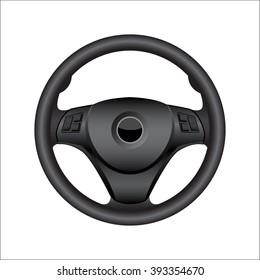 steering wheel side view clipart