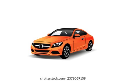 Realistic Automotive, Car vector illustration.