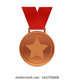 Realistic award medals. Winner medal gold bronze silver first place trophy champion honor best shiny circle ceremony prize,Product and service quality,vector