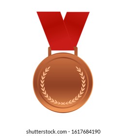 Realistic award medals. Winner medal gold bronze silver first place trophy champion honor best shiny circle ceremony prize,Product and service quality,vector