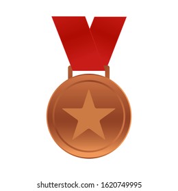 Realistic award medals. Winner medal gold bronze silver first place trophy champion honor best shiny circle ceremony prize,Product and service quality,vector