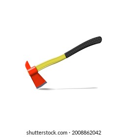 realistic ax vector isolated on a white background