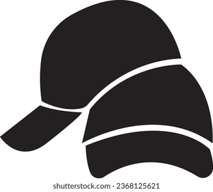 Realistic back front and side view black baseball cap isolated on white background vector