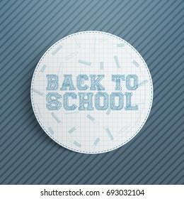 Realistic Back to School Banner