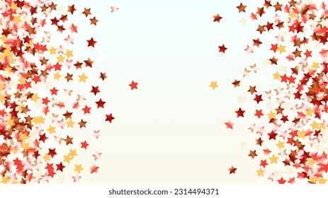 Realistic Background with Confetti of Glitter Particles. Sparkle Lights Texture. Birthday pattern. Light Spots. Star Dust. Explosion of Confetti. Design for Template.