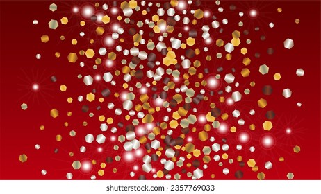 Realistic Background with Confetti of Glitter Particles. Sparkle Lights Texture. Holiday pattern. Light Spots. Star Dust. Explosion of Confetti. Design for Web.