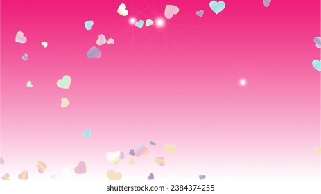 Realistic Background with Confetti of Glitter Particles. St. Valentine Day. New Year pattern. Light Spots. Explosion of Confetti. Glitter Vector Illustration. Design for Print.