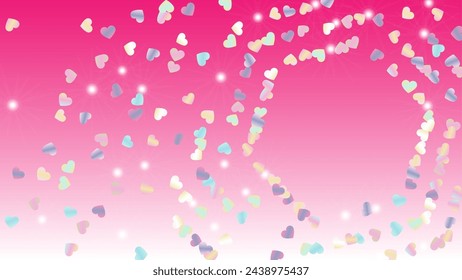 Realistic Background with Confetti of Glitter Particles. St. Valentine Day. Celebration pattern. Light Spots. Explosion of Confetti. Glitter Vector Illustration. Design for Sale.