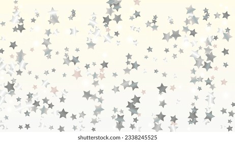 Antecedentes realistas con confetti de partículas de estrella brillante. Sparkle Luces Textura. Patrón de aniversario. Puntos de luz. Star Dust. Diseño de Navidad. Explosión de Confetti. Diseño para impresión.
