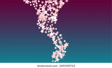 Realistic Background with Confetti of Glitter Star Particles. Sparkle Lights Texture. Disco pattern. Light Spots. Star Dust. Christmass Design. Explosion of Confetti. Design for Template.