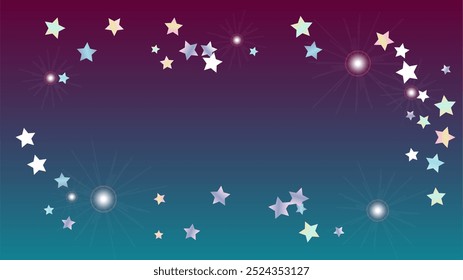 Fondo realista con confeti de partículas de estrellas brillantes. Textura de luces brillantes. Patrón de disco. Puntos de luz. Polvo de Estrella. Diseño de Navidad. Explosión de confeti. Diseño para impresión.