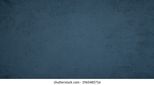 Realistic background, dark blue old wall - Vector illustration