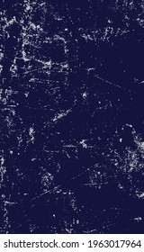 Realistic background, dark blue texture with peeling paint - Vector illustration